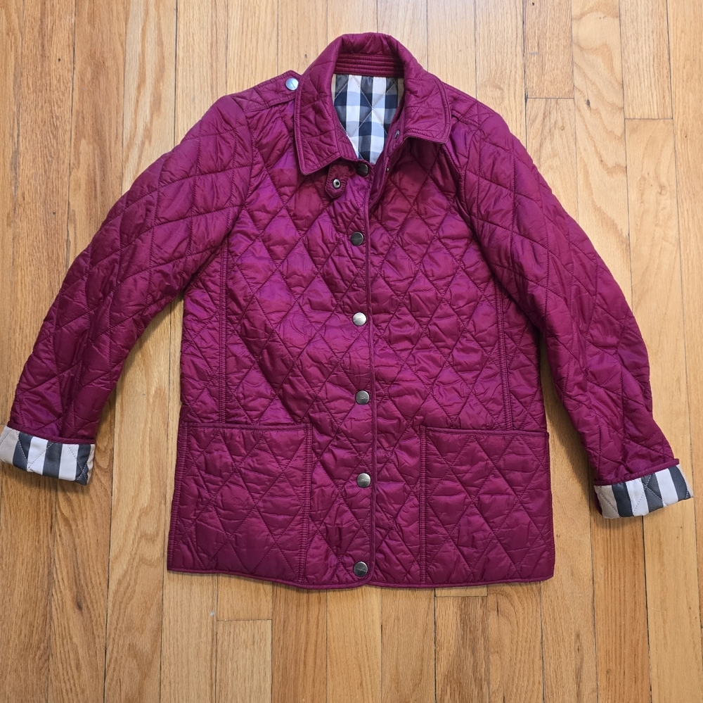 SOLD ..Authentic Girl Burberry Quilted Jacket